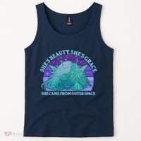 She's Beauty She's Grace She Came From Outer Space Tank Top thumb 2