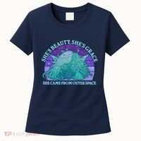 She's Beauty She's Grace She Came From Outer Space Women's T-Shirt thumb 0
