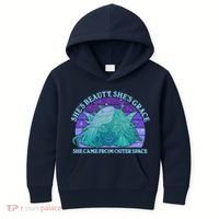 She's Beauty She's Grace She Came From Outer Space Kids Hoodie thumb 0