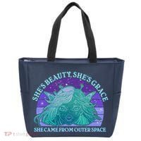 She's Beauty She's Grace She Came From Outer Space Tote Bag thumb 0