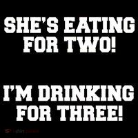 She's Eating For Two I'm Drinking For Three Bucket Hat thumb 4