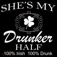 She's My Drunker Half Funny St. Patrick's Day Bucket Hat thumb 4