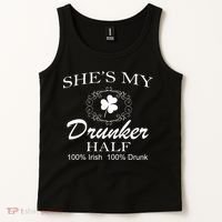 She's My Drunker Half Funny St. Patrick's Day Tank Top thumb 2