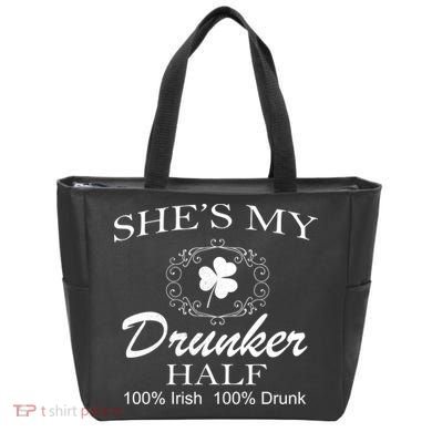 She's My Drunker Half Funny St. Patrick's Day Tote Bag