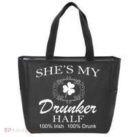She's My Drunker Half Funny St. Patrick's Day Tote Bag thumb 0