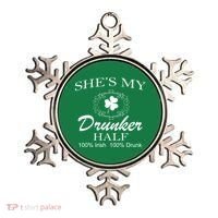 She's My Drunker Half Funny St. Patrick's Day Ornament thumb 0