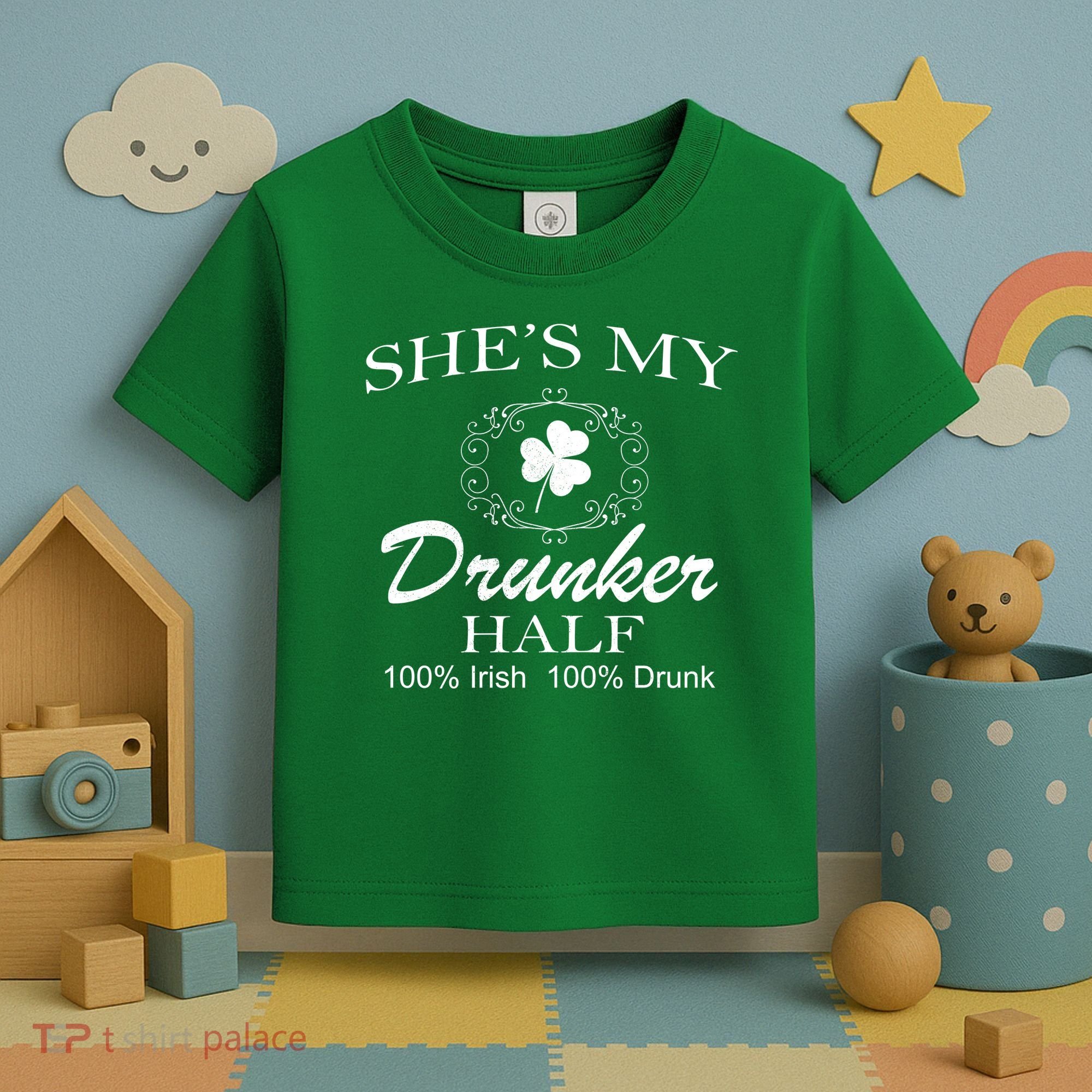 She's My Drunker Half Funny St. Patrick's Day Toddler T-Shirt