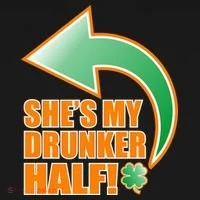 She's My Drunker Half Funny St. Patrick's Day Drinking Doggie Tank thumb 4