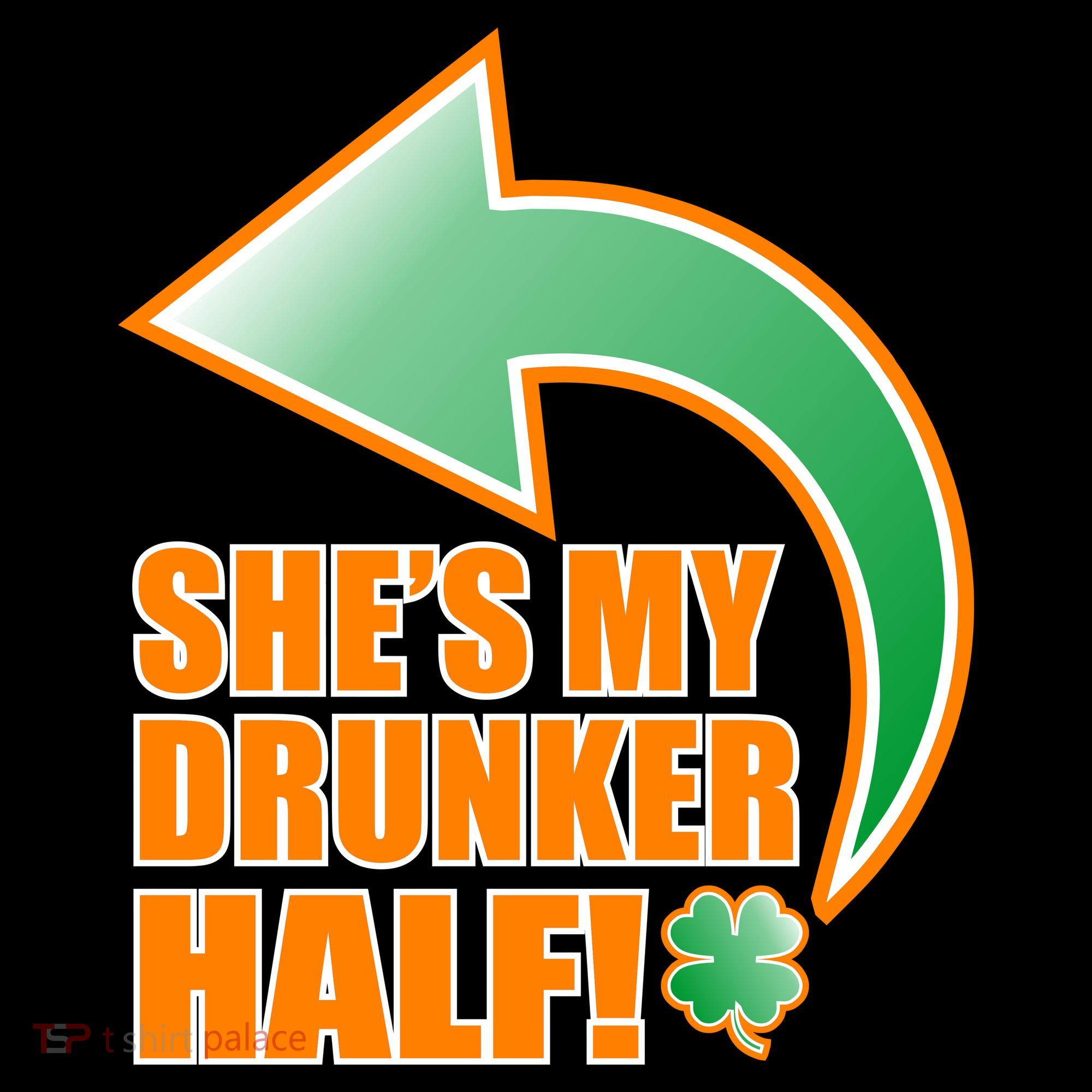 She's My Drunker Half Funny St. Patrick's Day Drinking Women's Tank Top