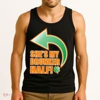 She's My Drunker Half Funny St. Patrick's Day Drinking Tank Top thumb 3