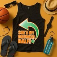 She's My Drunker Half Funny St. Patrick's Day Drinking Tank Top thumb 4