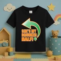 She's My Drunker Half Funny St. Patrick's Day Drinking Toddler T-Shirt thumb 3
