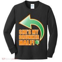 She's My Drunker Half Funny St. Patrick's Day Drinking Kids Long Sleeve Shirt thumb 0