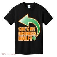 She's My Drunker Half Funny St. Patrick's Day Drinking Kids T-Shirt thumb 0