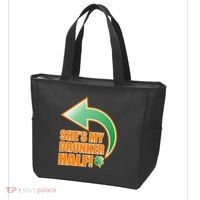 She's My Drunker Half Funny St. Patrick's Day Drinking Tote Bag thumb 3