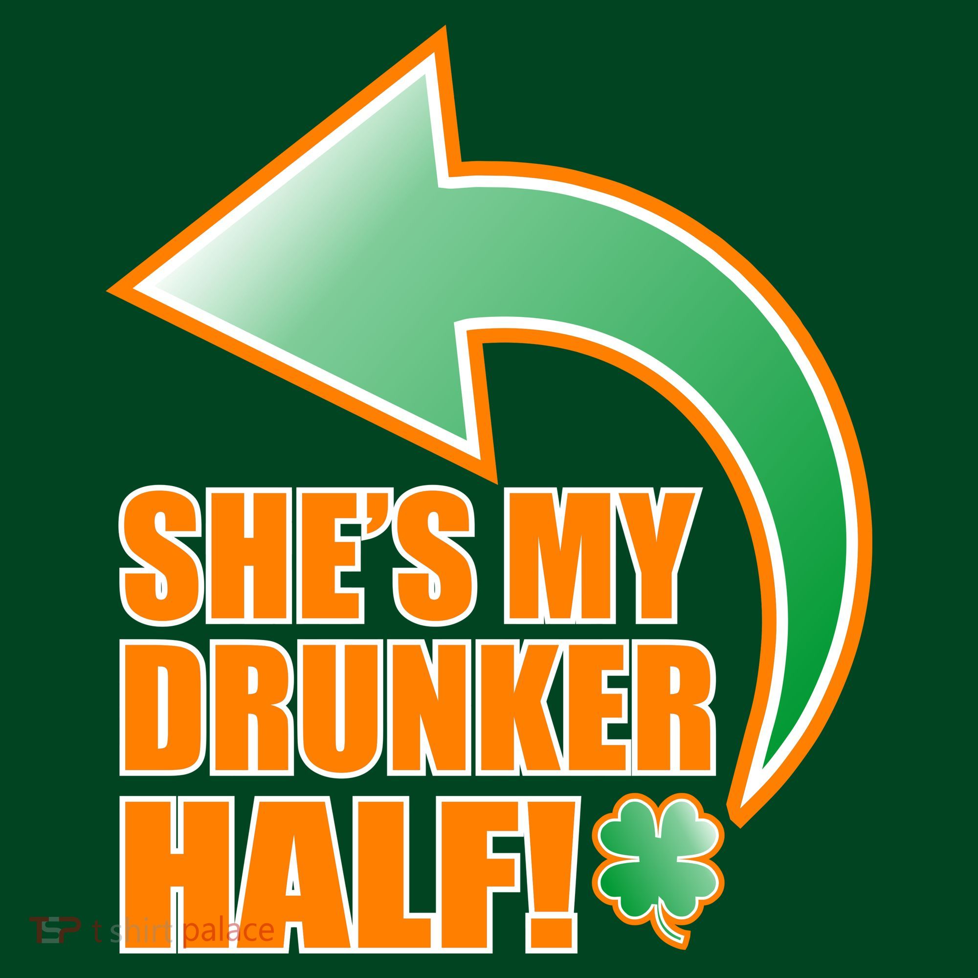 She's My Drunker Half Funny St. Patrick's Day Drinking Coaster