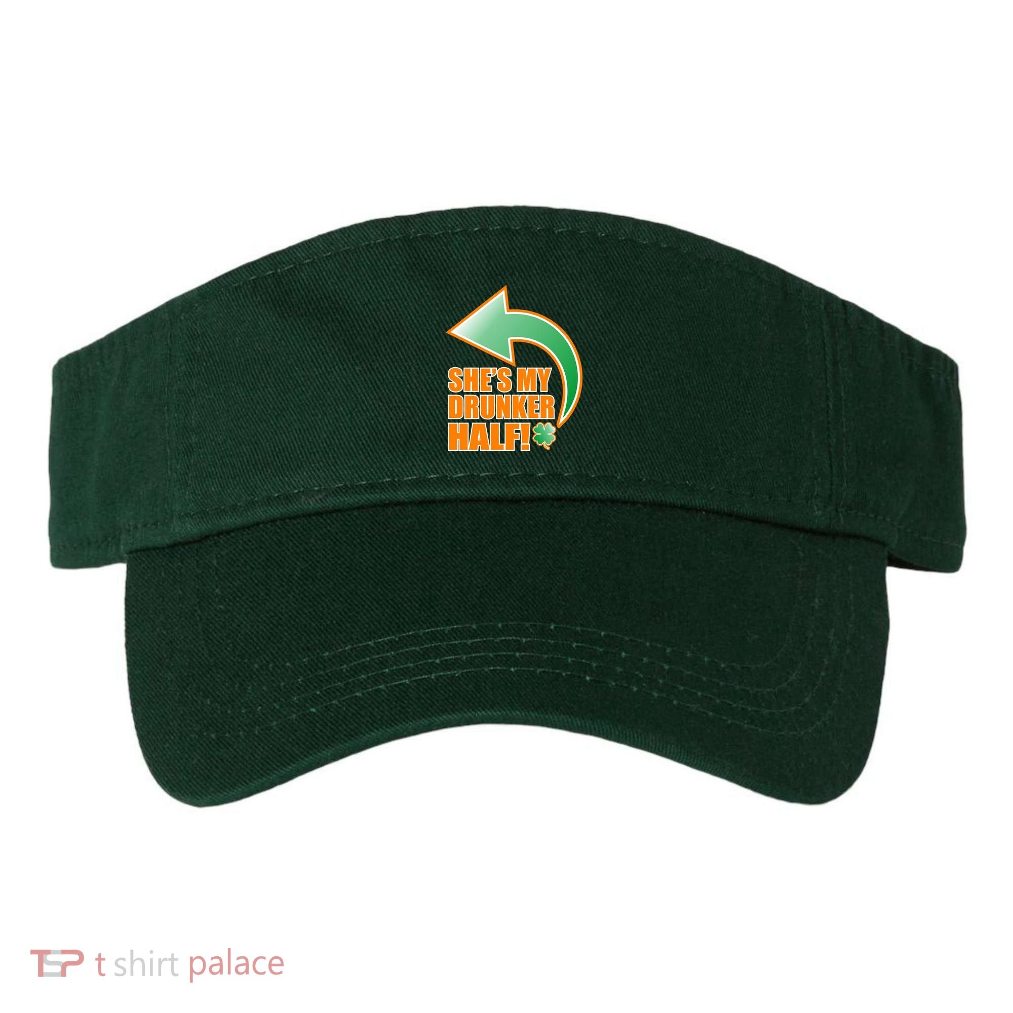 She's My Drunker Half Funny St. Patrick's Day Drinking Visor