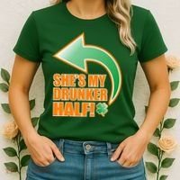 She's My Drunker Half Funny St. Patrick's Day Drinking Women's T-Shirt thumb 2