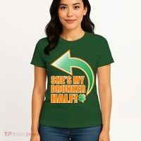 She's My Drunker Half Funny St. Patrick's Day Drinking Women's T-Shirt thumb 4