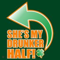 She's My Drunker Half Funny St. Patrick's Day Drinking Kids Sweatshirt thumb 2