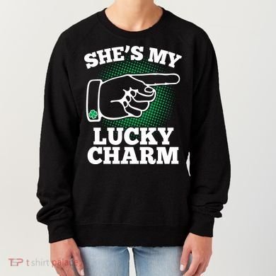 She's My Lucky Charm St Patrick's Day Matching Couples Women's Sweatshirt