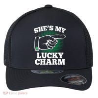 She's My Lucky Charm St Patrick's Day Matching Couples Flexfit Unipanel Trucker Cap thumb 0