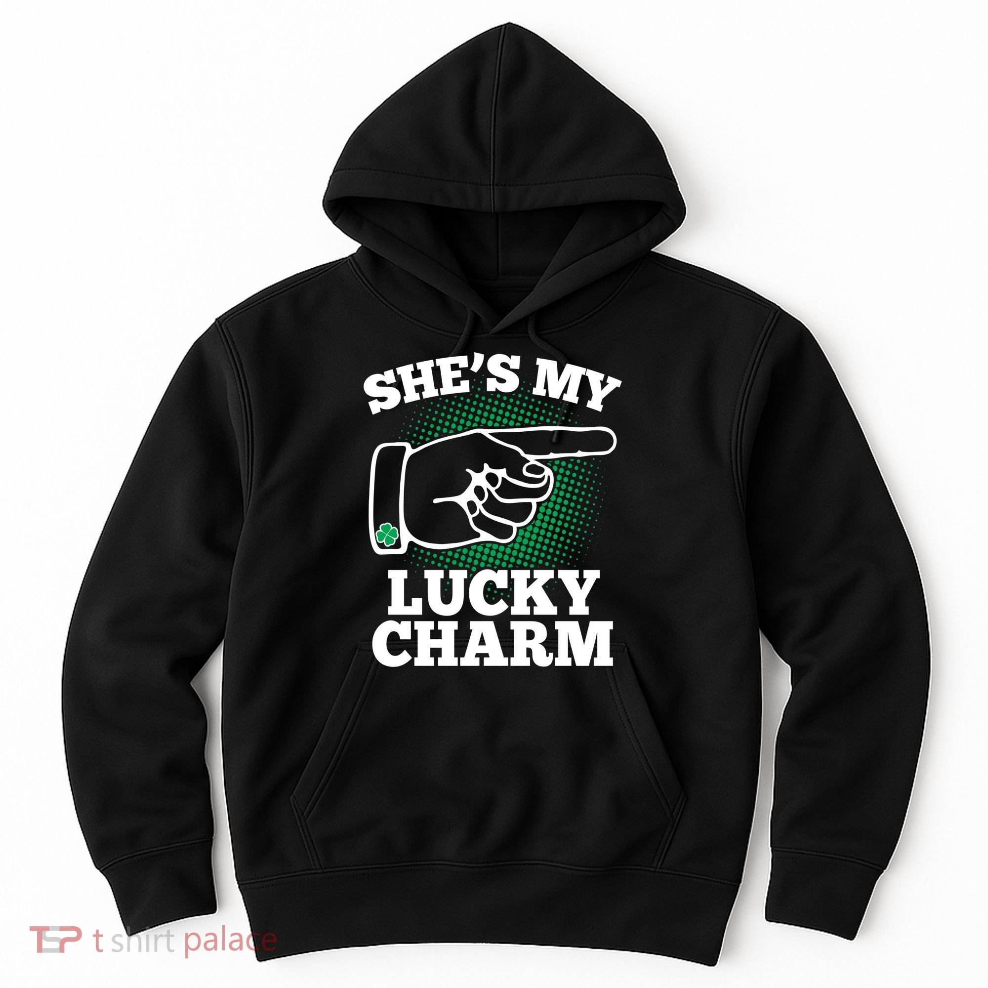 She's My Lucky Charm St Patrick's Day Matching Couples Hoodie