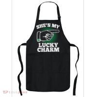 She's My Lucky Charm St Patrick's Day Matching Couples Apron thumb 0