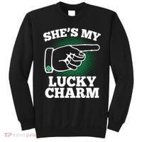 She's My Lucky Charm St Patrick's Day Matching Couples Sweatshirt thumb 0