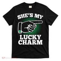 She's My Lucky Charm St Patrick's Day Matching Couples T-Shirt thumb 0