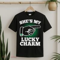 She's My Lucky Charm St Patrick's Day Matching Couples T-Shirt thumb 2