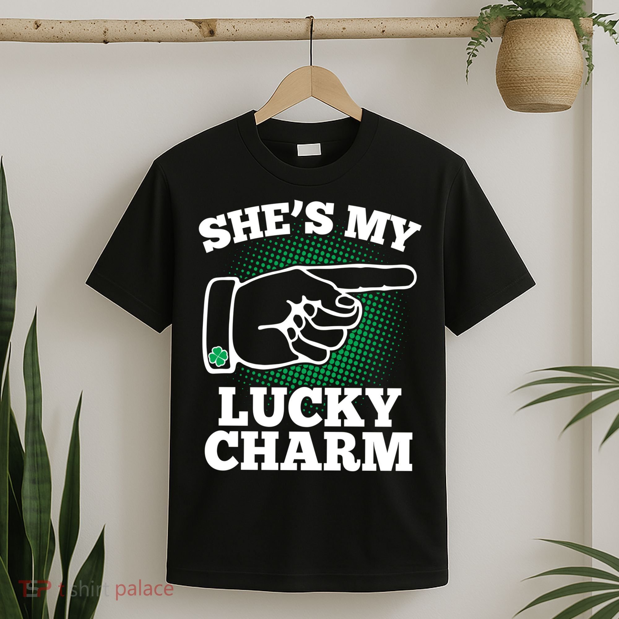 She's My Lucky Charm St Patrick's Day Matching Couples T-Shirt
