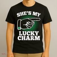 She's My Lucky Charm St Patrick's Day Matching Couples T-Shirt thumb 3