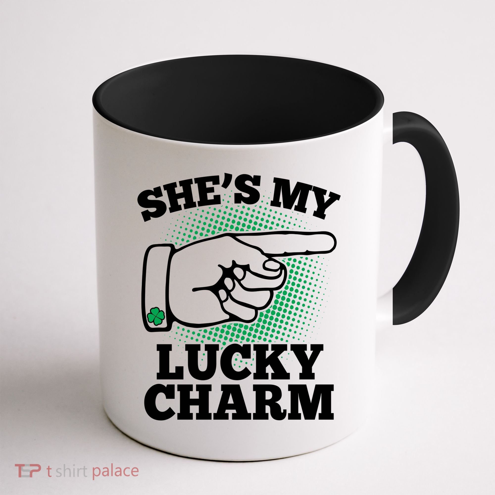She's My Lucky Charm St Patrick's Day Matching Couples Coffee Mug
