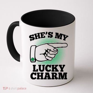 She's My Lucky Charm St Patrick's Day Matching Couples Coffee Mug