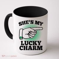 She's My Lucky Charm St Patrick's Day Matching Couples Coffee Mug thumb 0