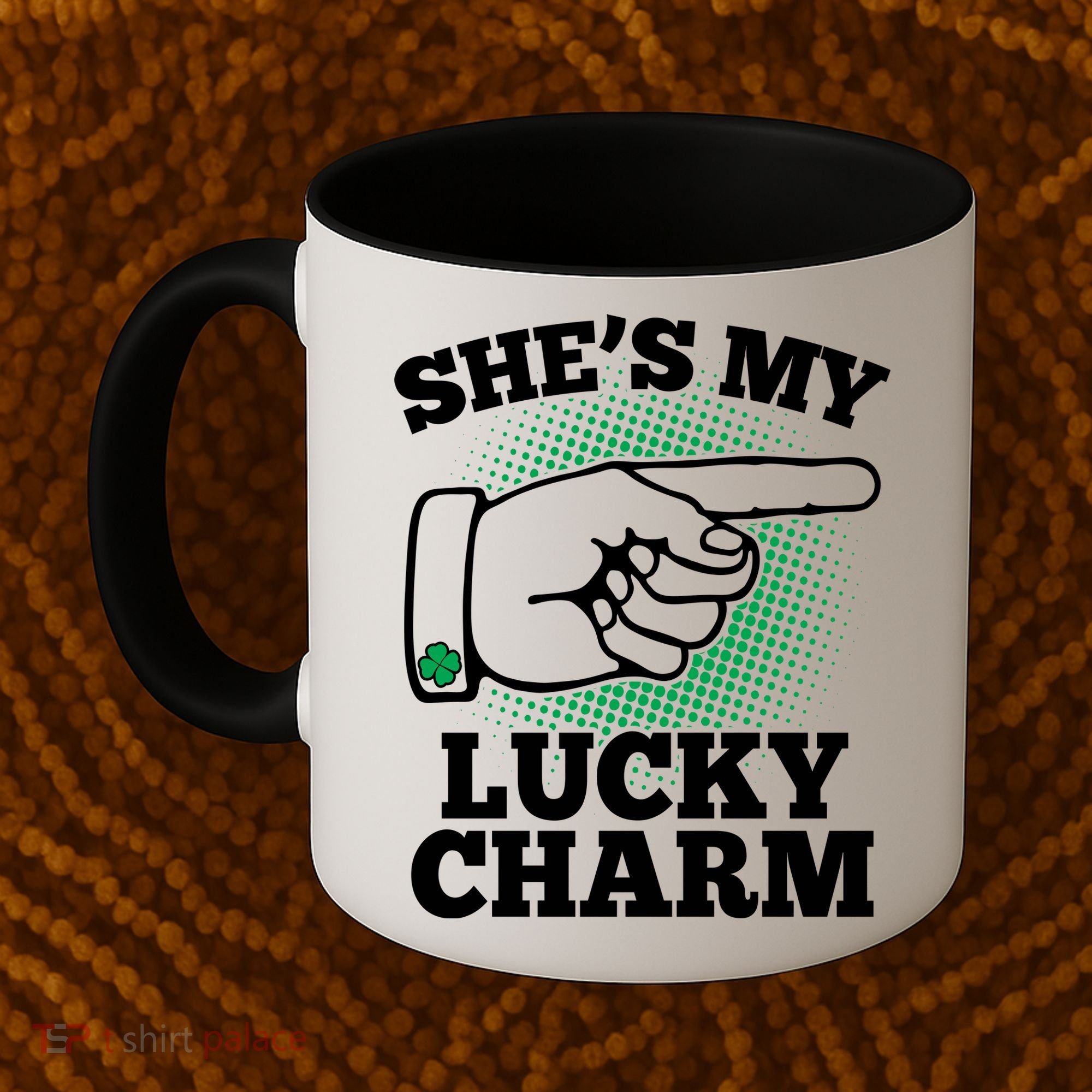 She's My Lucky Charm St Patrick's Day Matching Couples Coffee Mug