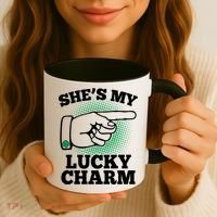 She's My Lucky Charm St Patrick's Day Matching Couples Coffee Mug thumb 3