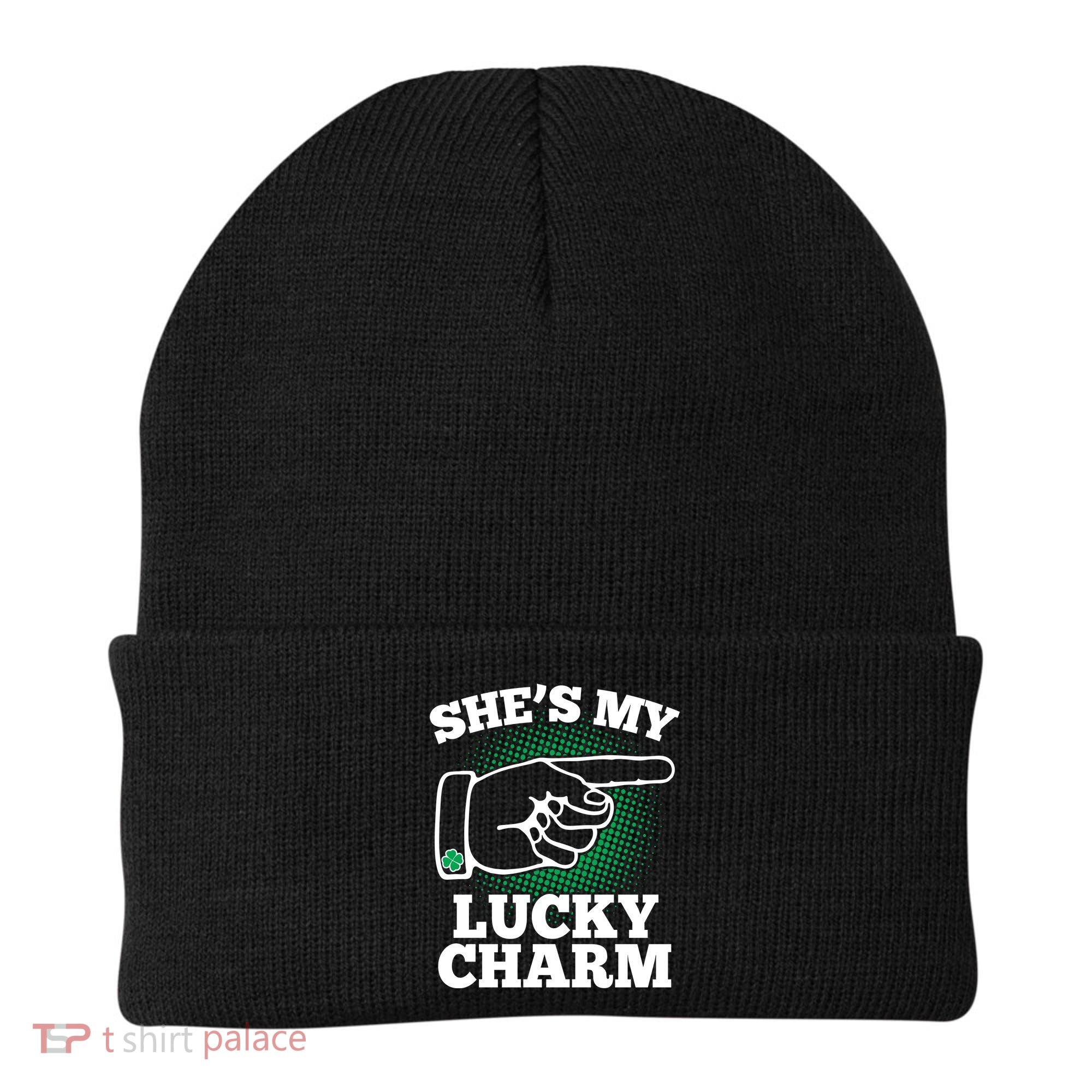She's My Lucky Charm St Patrick's Day Matching Couples Beanie