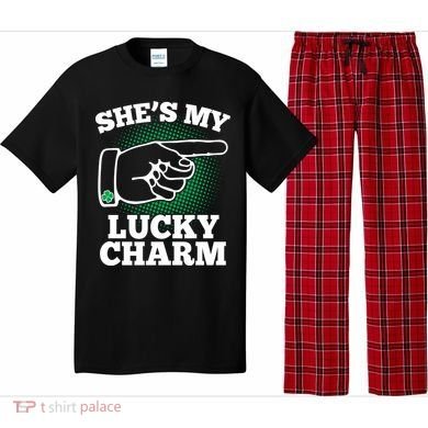 She's My Lucky Charm St Patrick's Day Matching Couples Pajama Set