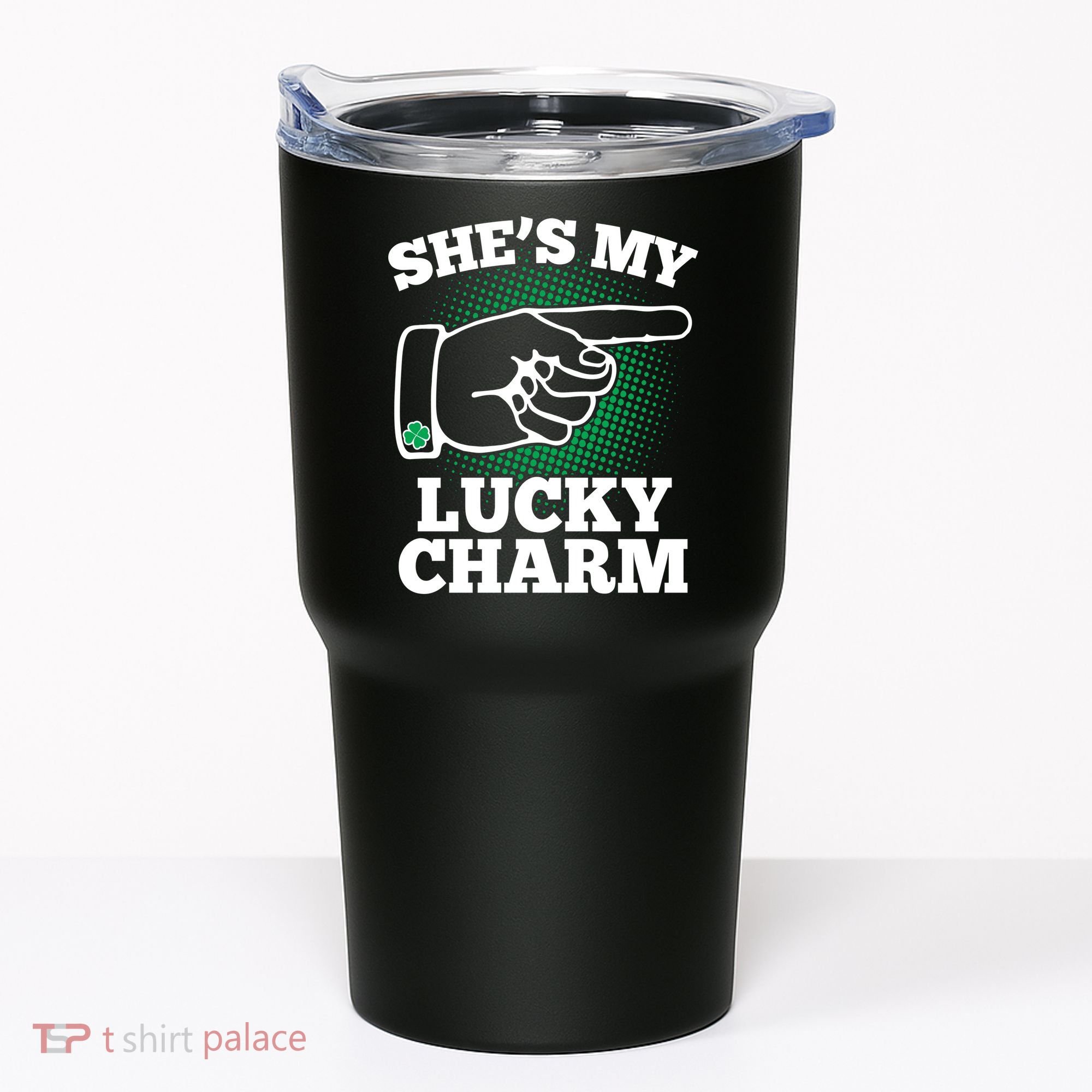 She's My Lucky Charm St Patrick's Day Matching Couples Tumbler