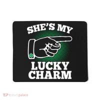 She's My Lucky Charm St Patrick's Day Matching Couples Mousepad thumb 0