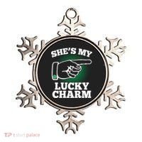 She's My Lucky Charm St Patrick's Day Matching Couples Ornament thumb 0