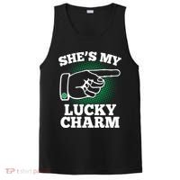 She's My Lucky Charm St Patrick's Day Matching Couples PosiCharge Competitor Tank thumb 0