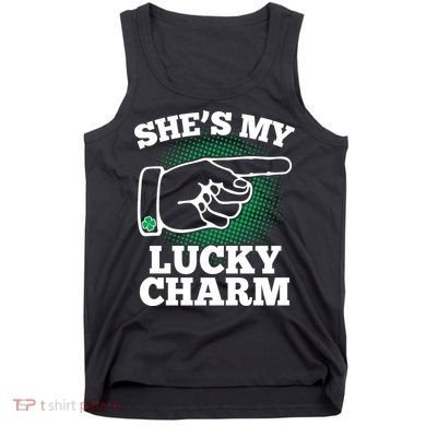 She's My Lucky Charm St Patrick's Day Matching Couples Tank Top