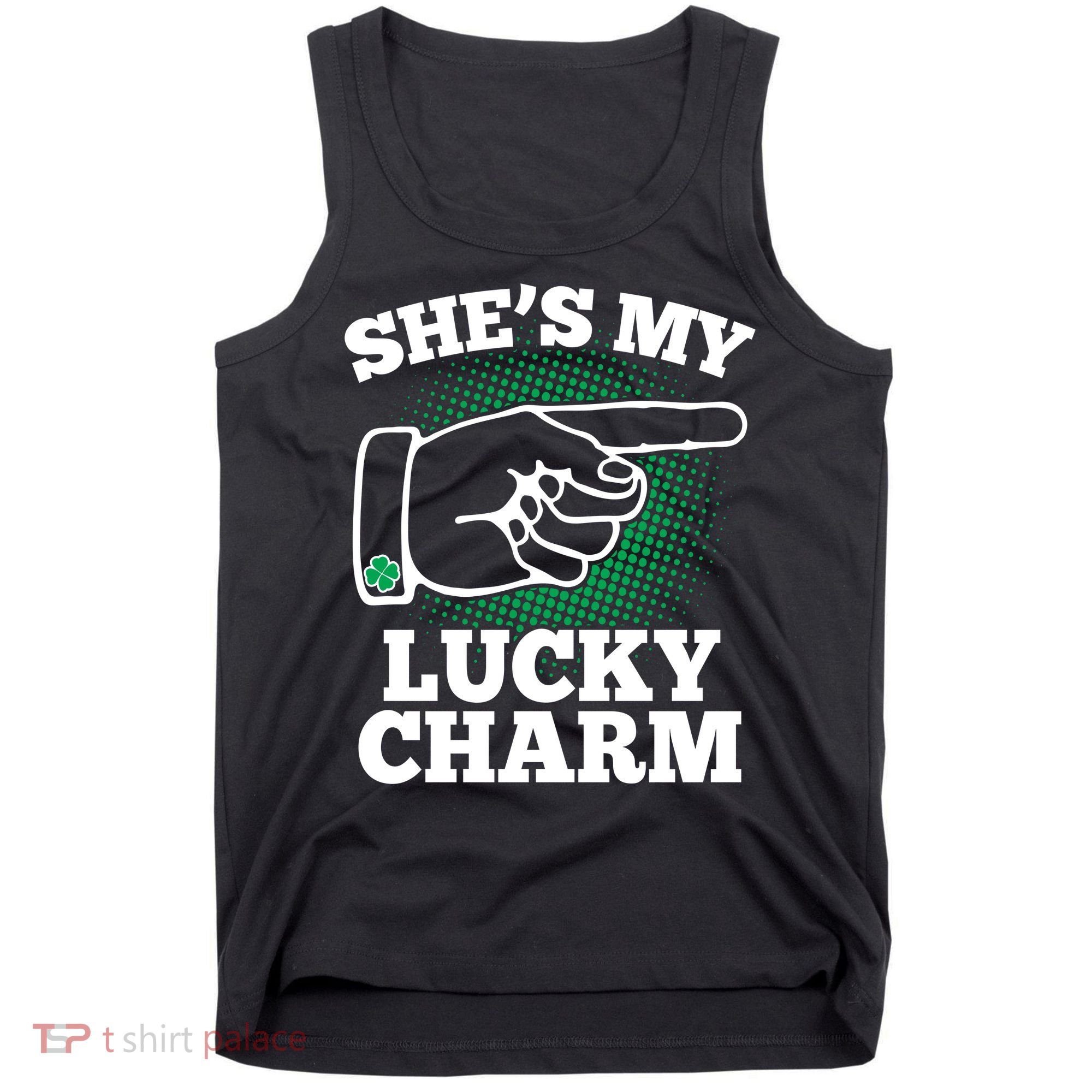 She's My Lucky Charm St Patrick's Day Matching Couples Tank Top