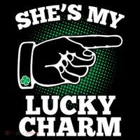She's My Lucky Charm St Patrick's Day Matching Couples Women's T-Shirt thumb 6