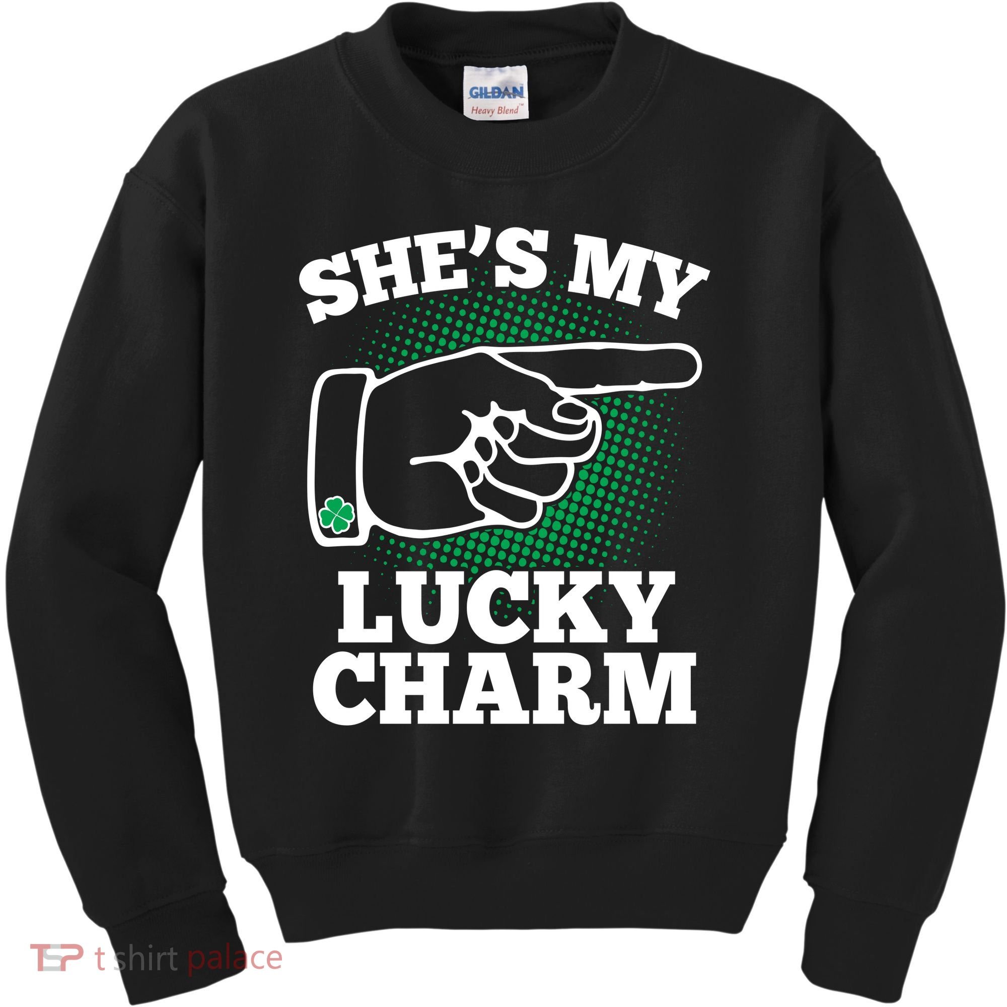 She's My Lucky Charm St Patrick's Day Matching Couples Kids Sweatshirt