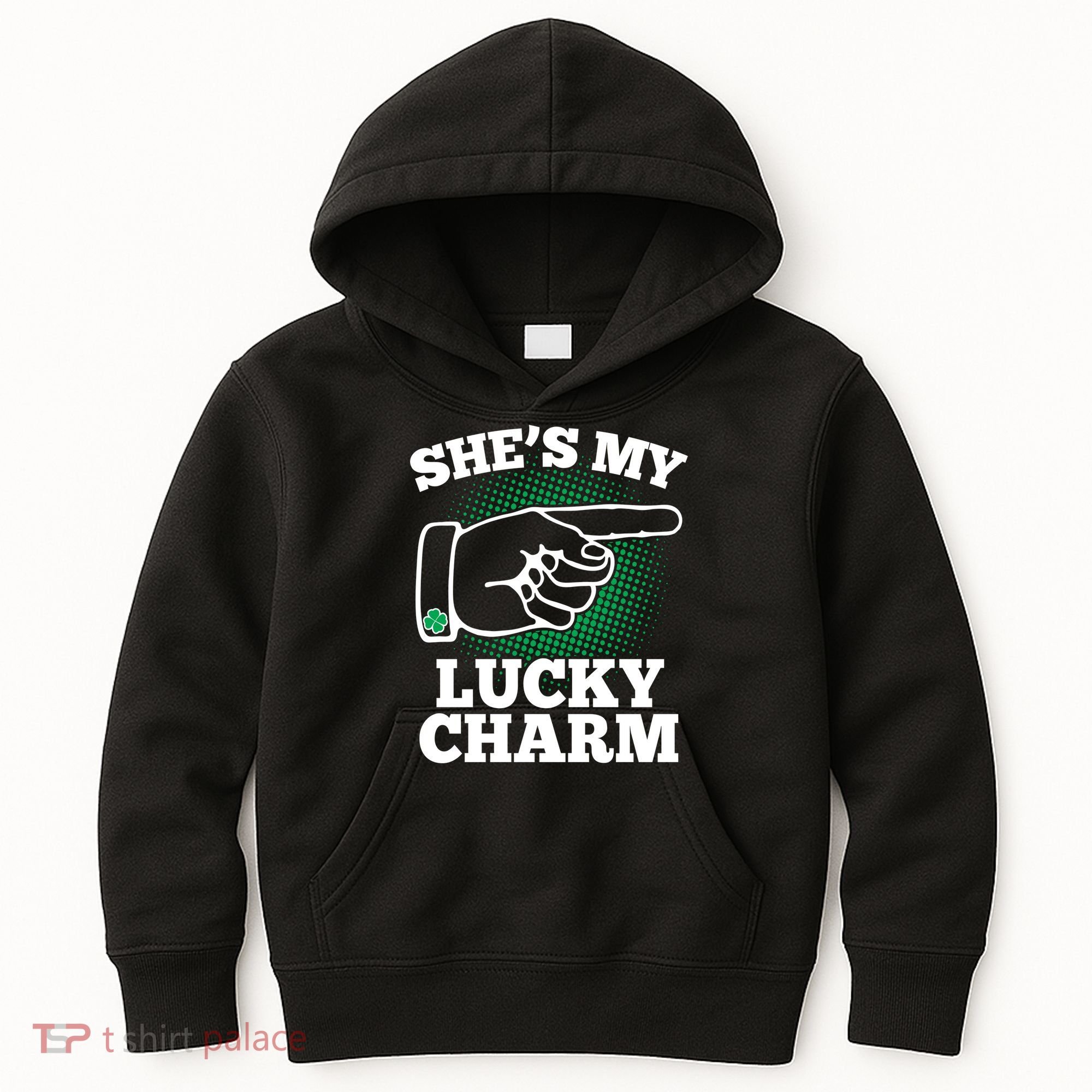 She's My Lucky Charm St Patrick's Day Matching Couples Kids Hoodie