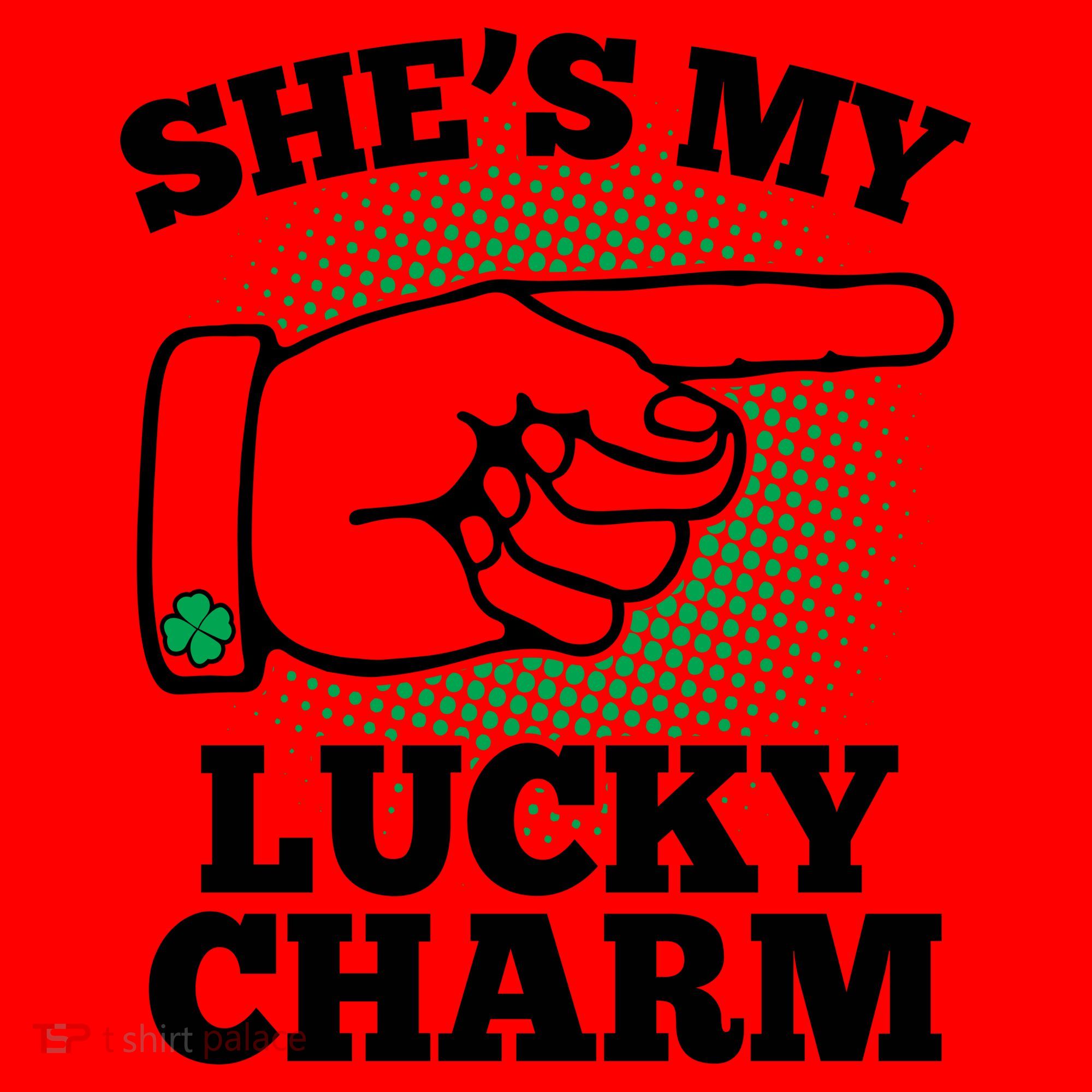 She's My Lucky Charm St Patrick's Day Matching Couples Santa Hat